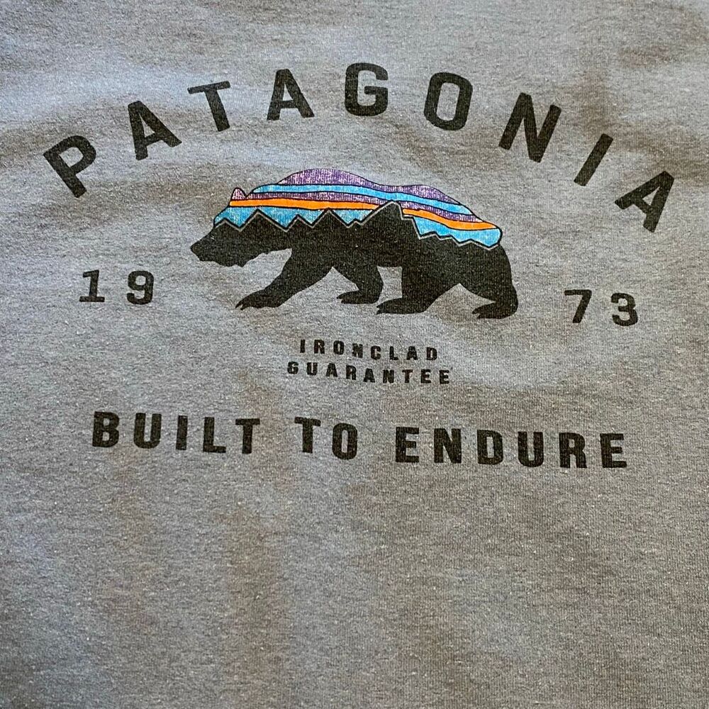 Patagonia Slate Blue Built to Endure Crewneck Sweatshirt - Picture 3 of 4